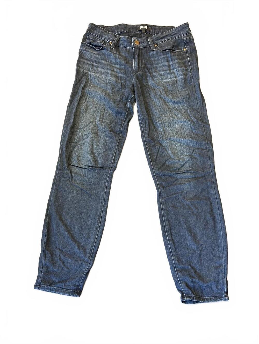 Paige Dark Blue Denim Jeans Size 27 Made in USA